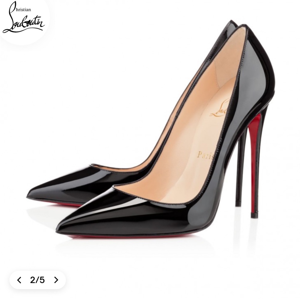 Christian Louboutin So Kate Black Patent Leather